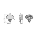 LED Spot Light - Oval Work Lamp 1014622  - COBO USA