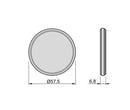 WHITE REFLEX REFLECTOR W/TAPE D57  - COBO USA