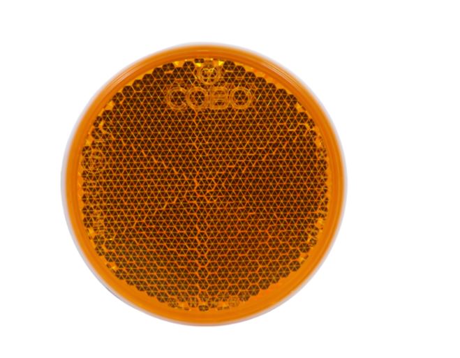 Reflektor orange selbstklebend 57x39mm