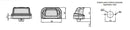LED LAMP LICENSE LIGHT PLATE 12V - 1099307, 02.1924.0000.01  - COBO USA