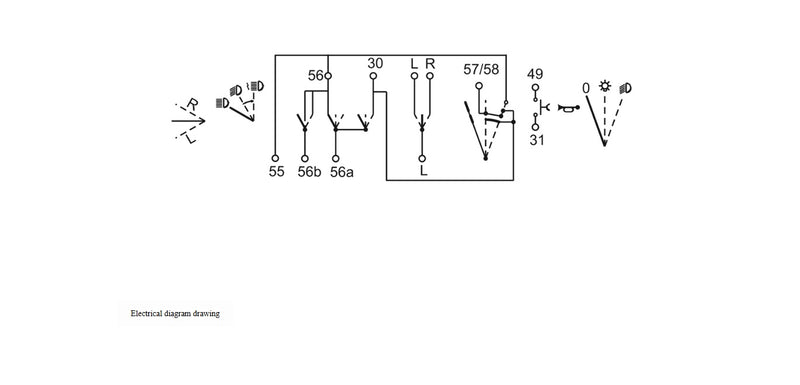 Left-hand side Column Stalk Switch - 1007752 / 01.574.500.01
