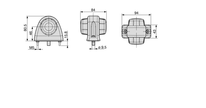 Front or Rear LED Light - 1012067  COBO