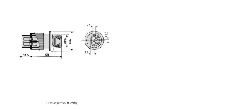 3 Pole Plug w/o cover COBO 25.036.200.18 SAP 1028170