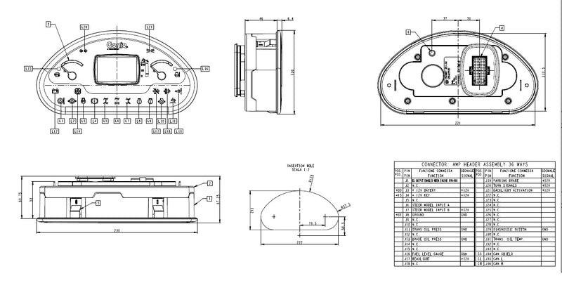 Gauge Cluster - 1092516 OME replacement 1304154GT
