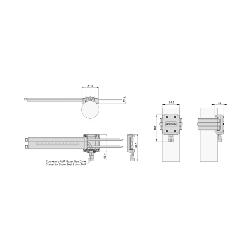 LED STRIP Ø COLUMN 125 COBO 12V SPARE PP -- 10.0207.0000.41, 1082231  - COBO USA