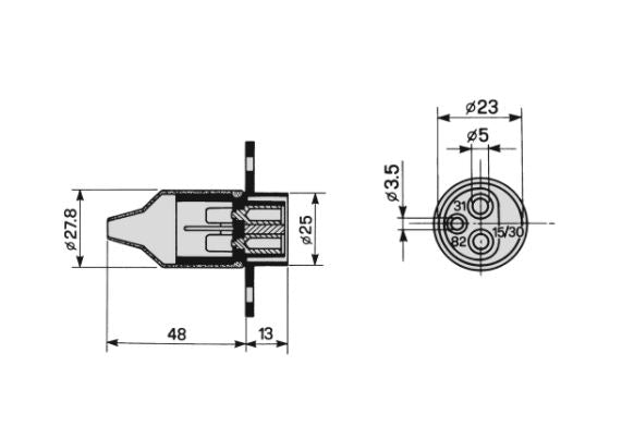 7 PIN SOCKET 1028151 - 25.032.100.01 - COBO USA