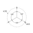 LED FLASHING BEACON - AMBER, HOMOLOGATED p/n 1031320  - COBO USA
